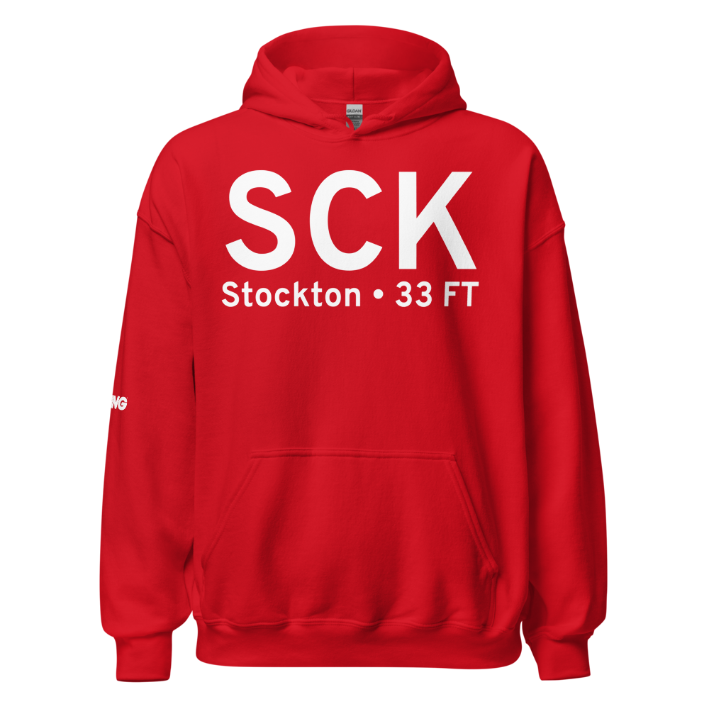 Stockton (KSCK) Airport Hoodie Sweatshirt 