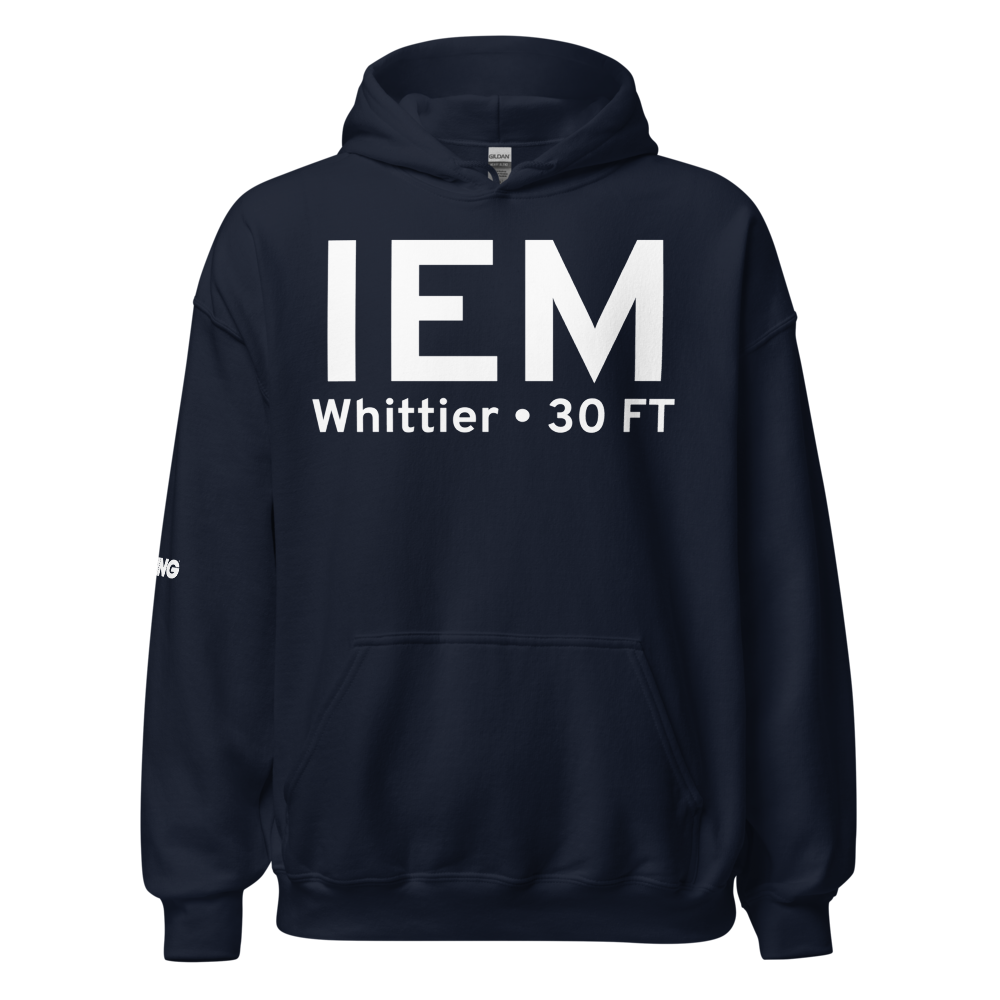 Whittier (PAWR) Airport Hoodie Sweatshirt 