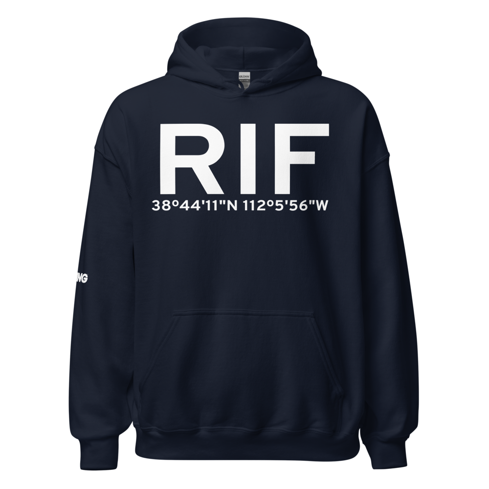 Richfield (KRIF) Airport Hoodie Sweatshirt 