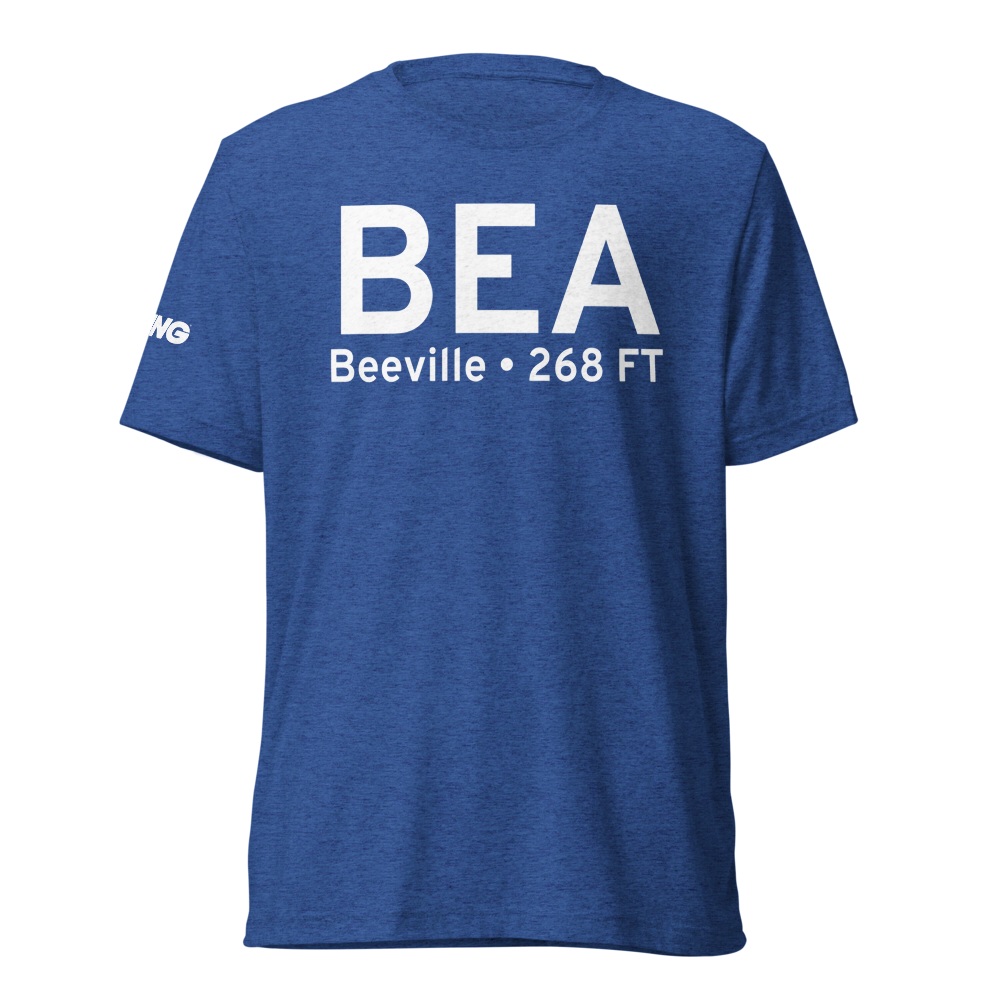 Beeville (KBEA) Airport Tri-blend T-Shirt 