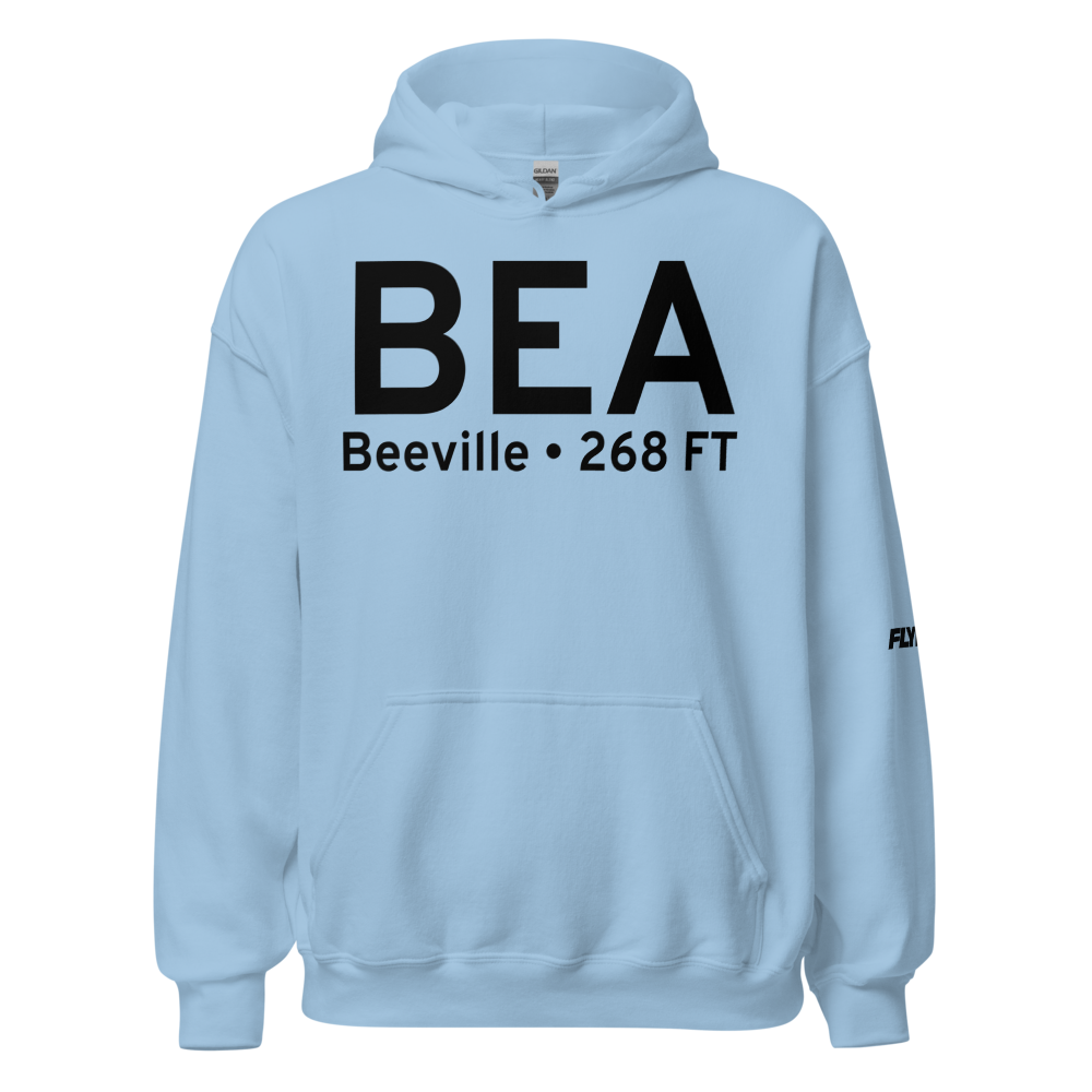 Beeville (KBEA) Airport Hoodie Sweatshirt 