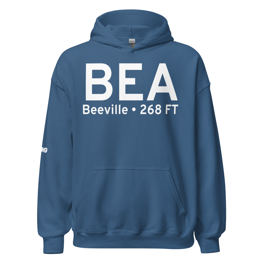 Beeville (KBEA) Airport Hoodie Sweatshirt 