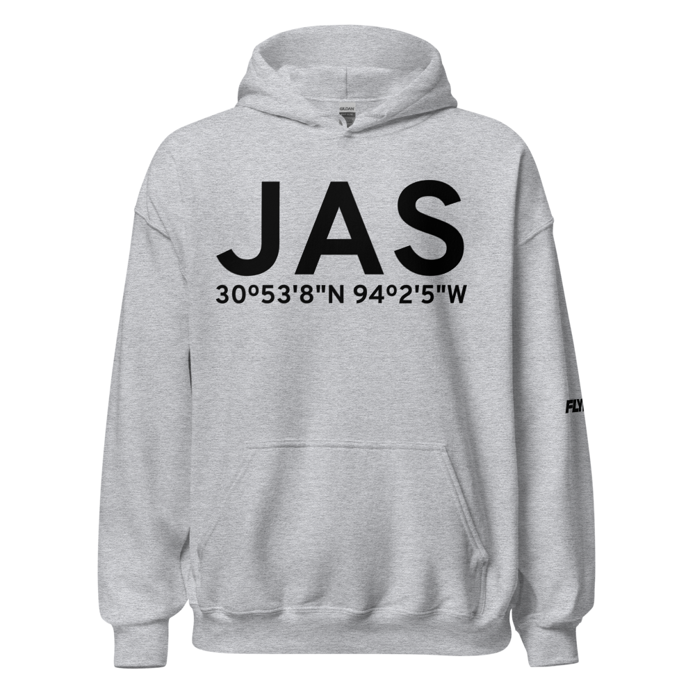 Jasper (KJAS) Airport Hoodie Sweatshirt 