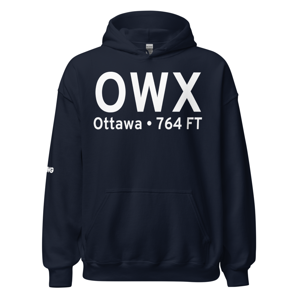 Ottawa (KOWX) Airport Hoodie Sweatshirt 