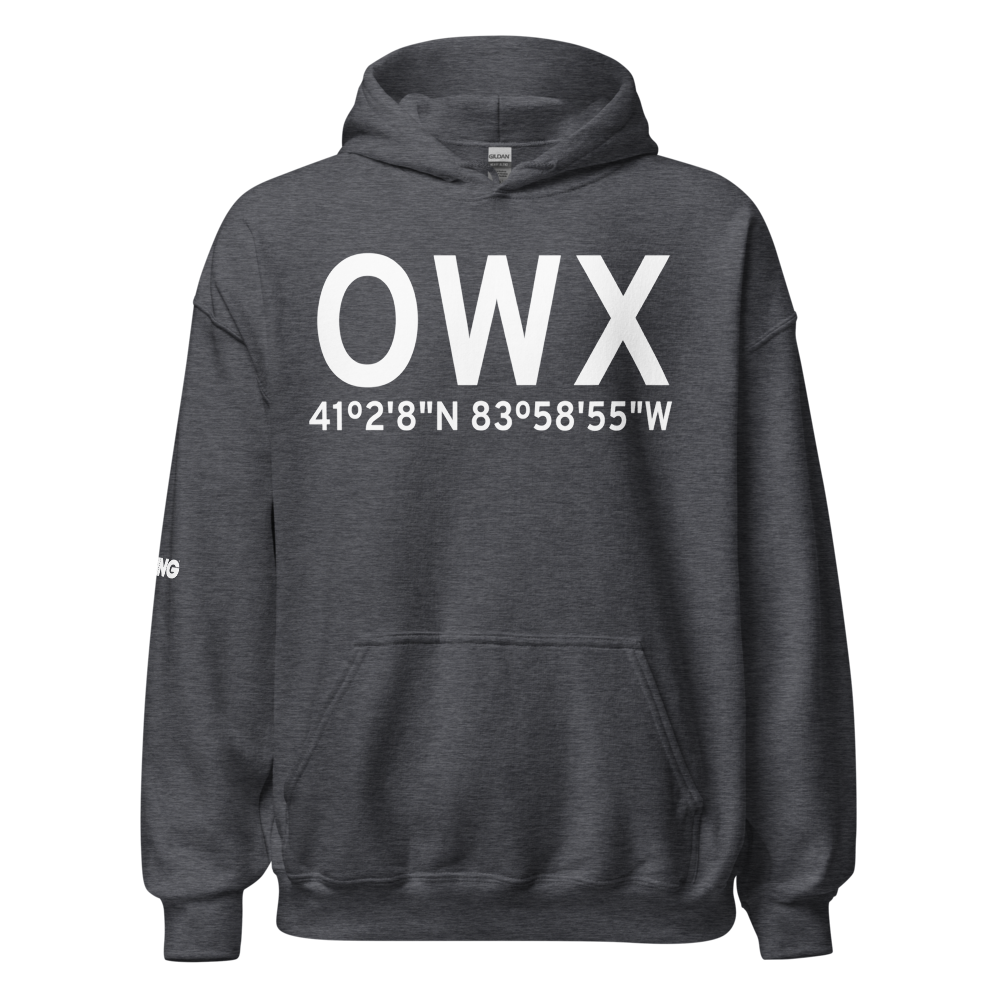 Ottawa (KOWX) Airport Hoodie Sweatshirt 