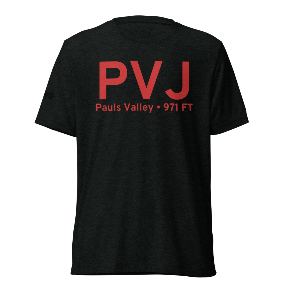 Pauls Valley (KPVJ) Airport Tri-blend T-Shirt 