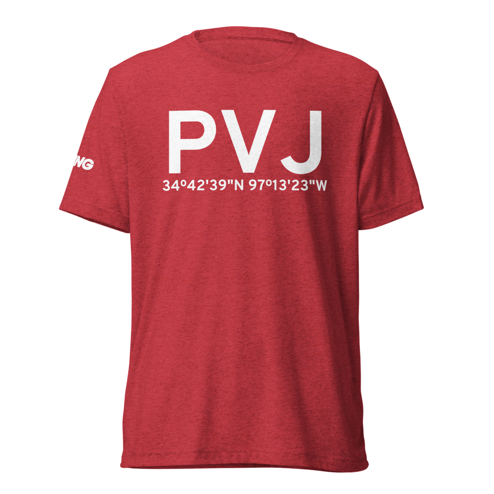 Pauls Valley (KPVJ) Airport Tri-blend T-Shirt 