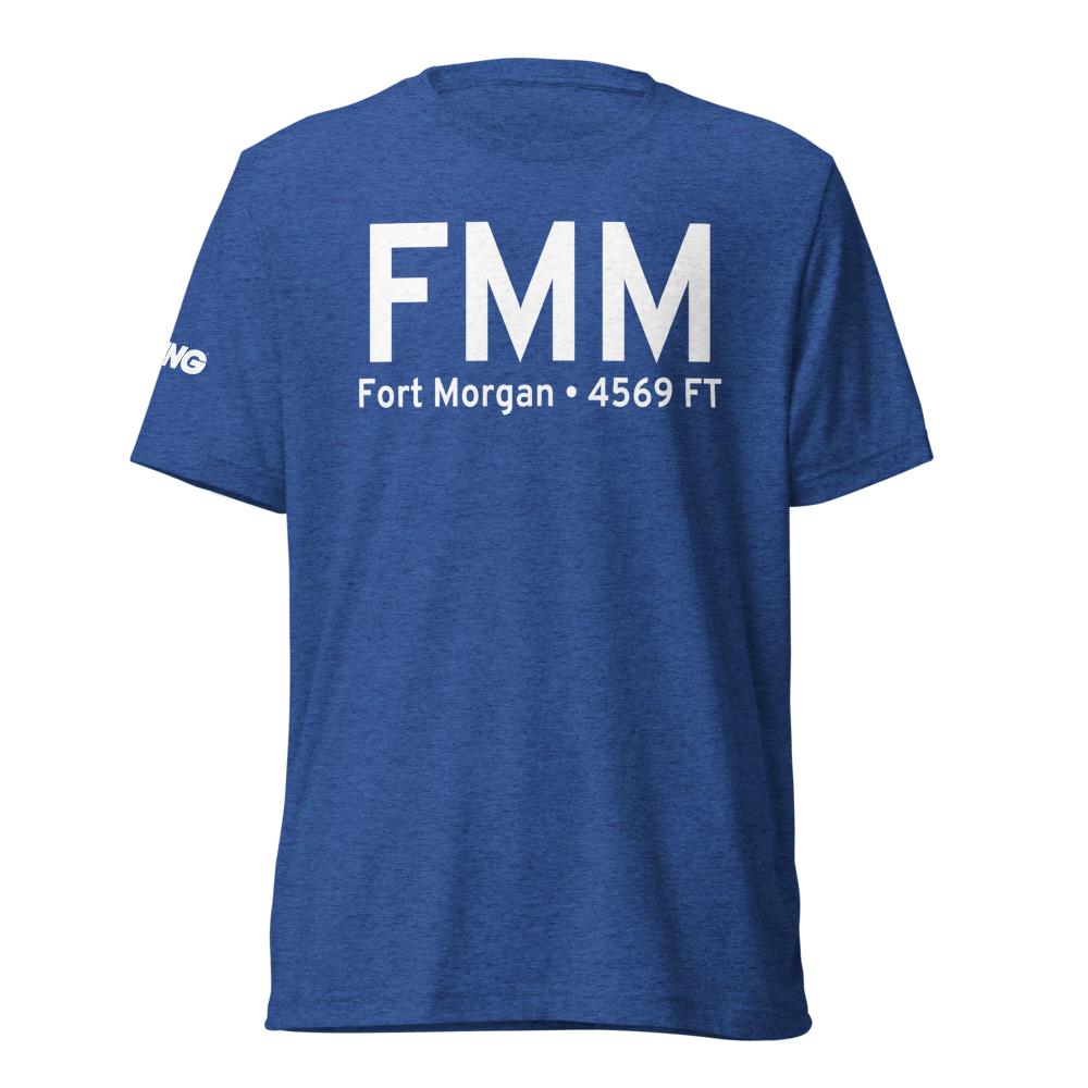 Fort Morgan (KFMM) Airport Tri-blend T-Shirt 