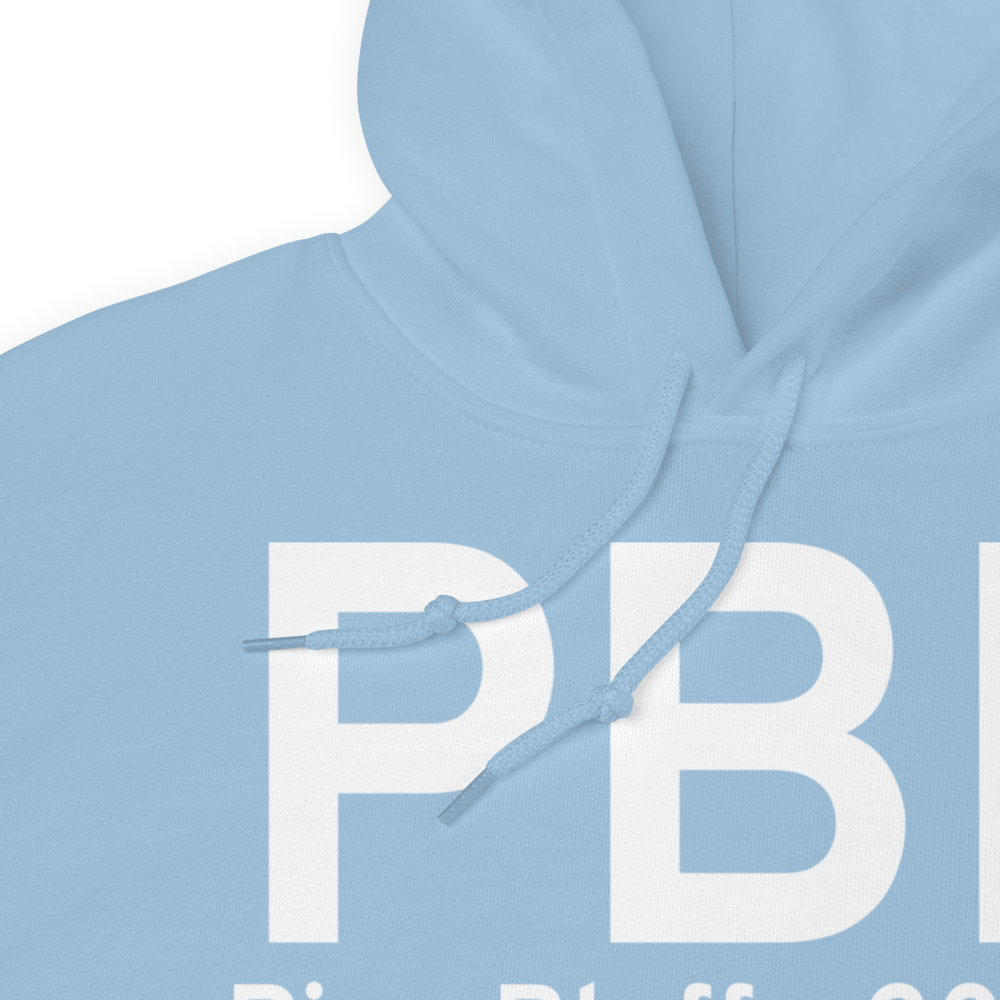 Pine Bluff (KPBF) Airport Hoodie Sweatshirt 