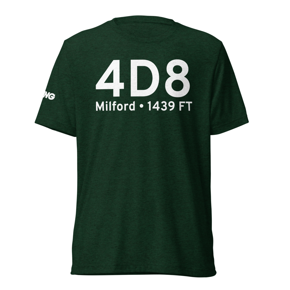Milford (4D8) Airport Tri-blend T-Shirt 