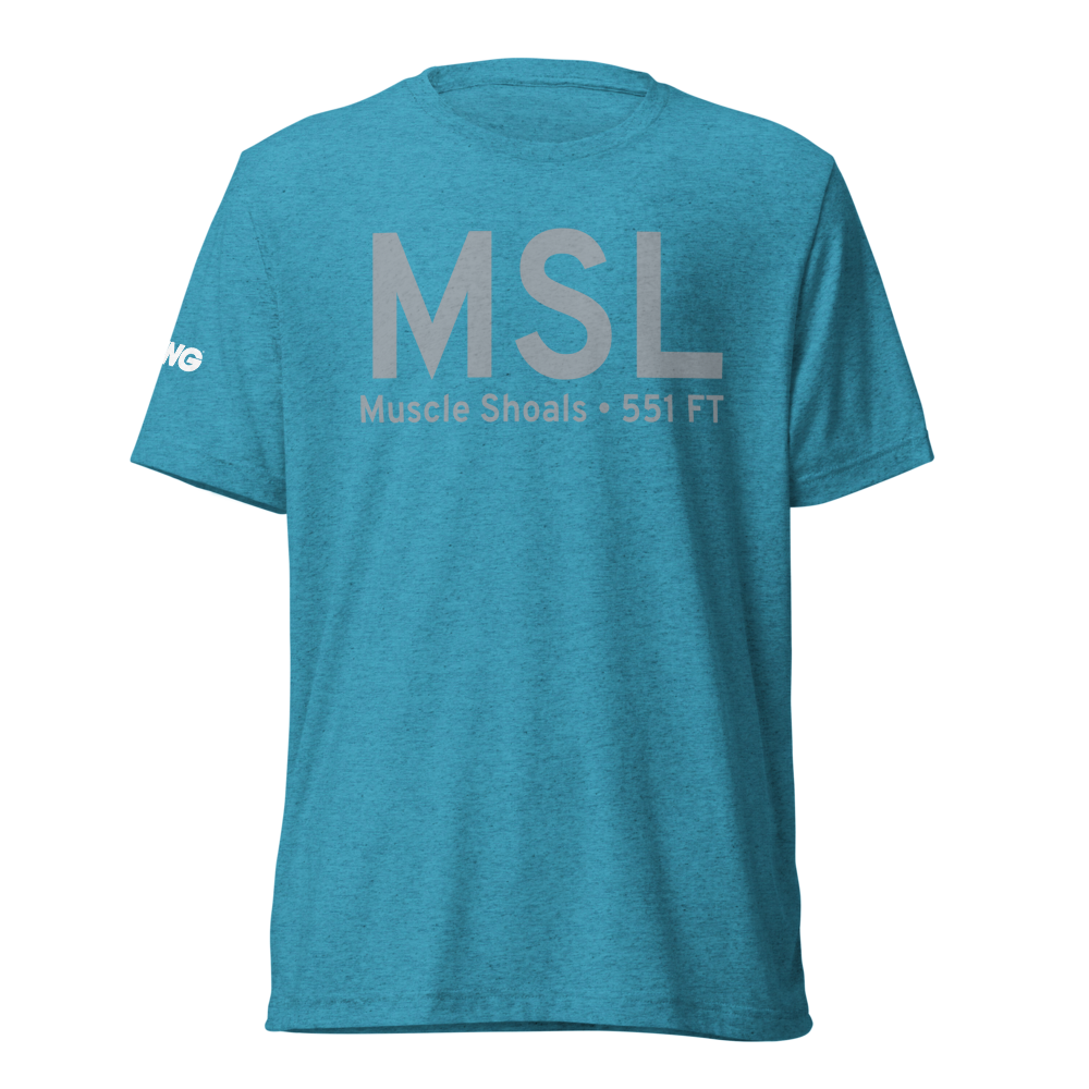 Muscle Shoals (KMSL) Airport Tri-blend T-Shirt 