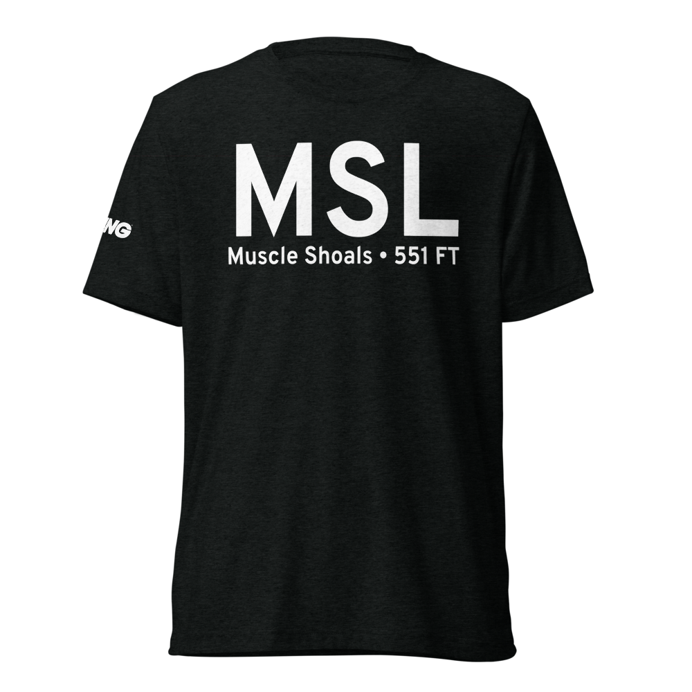 Muscle Shoals (KMSL) Airport Tri-blend T-Shirt 