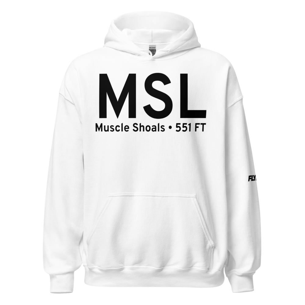 Muscle Shoals (KMSL) Airport Hoodie Sweatshirt 