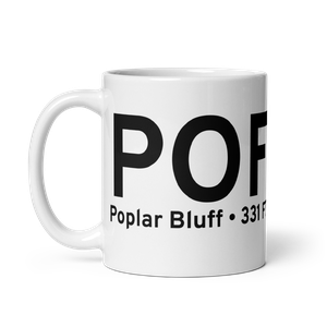 Poplar Bluff (KPOF) Airport Mug