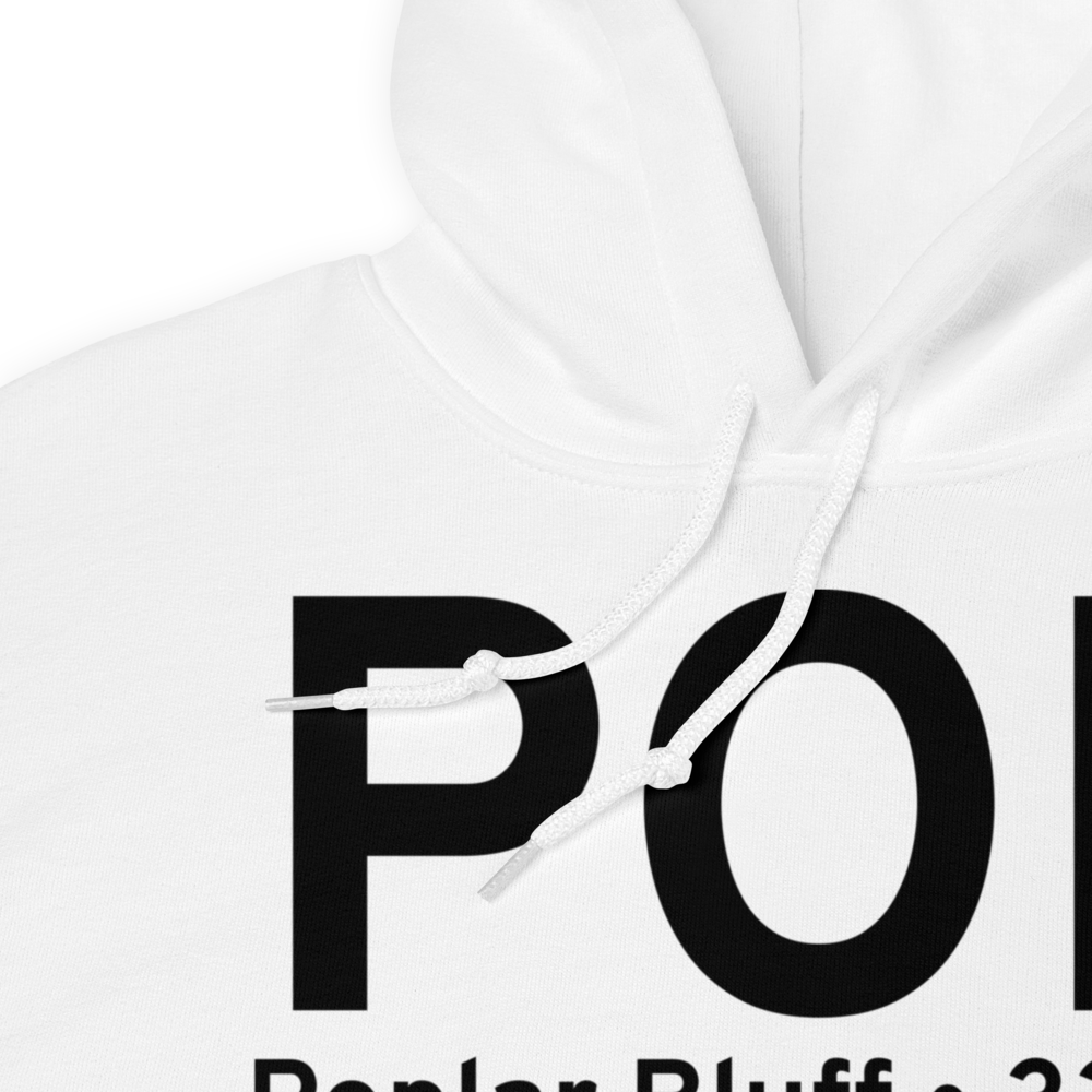 Poplar Bluff (KPOF) Airport Hoodie Sweatshirt 
