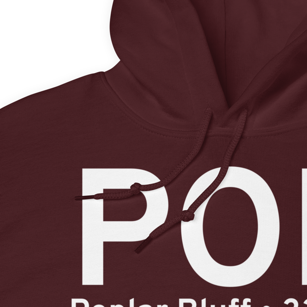 Poplar Bluff (KPOF) Airport Hoodie Sweatshirt 