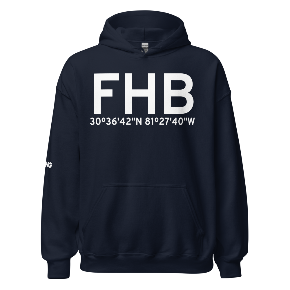 Fernandina Beach (K55J) Airport Hoodie Sweatshirt 