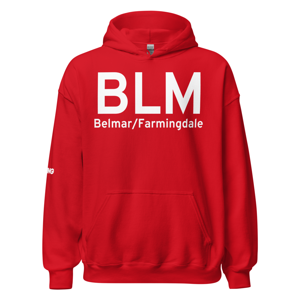 Belmar/Farmingdale (KBLM) Airport Hoodie Sweatshirt 