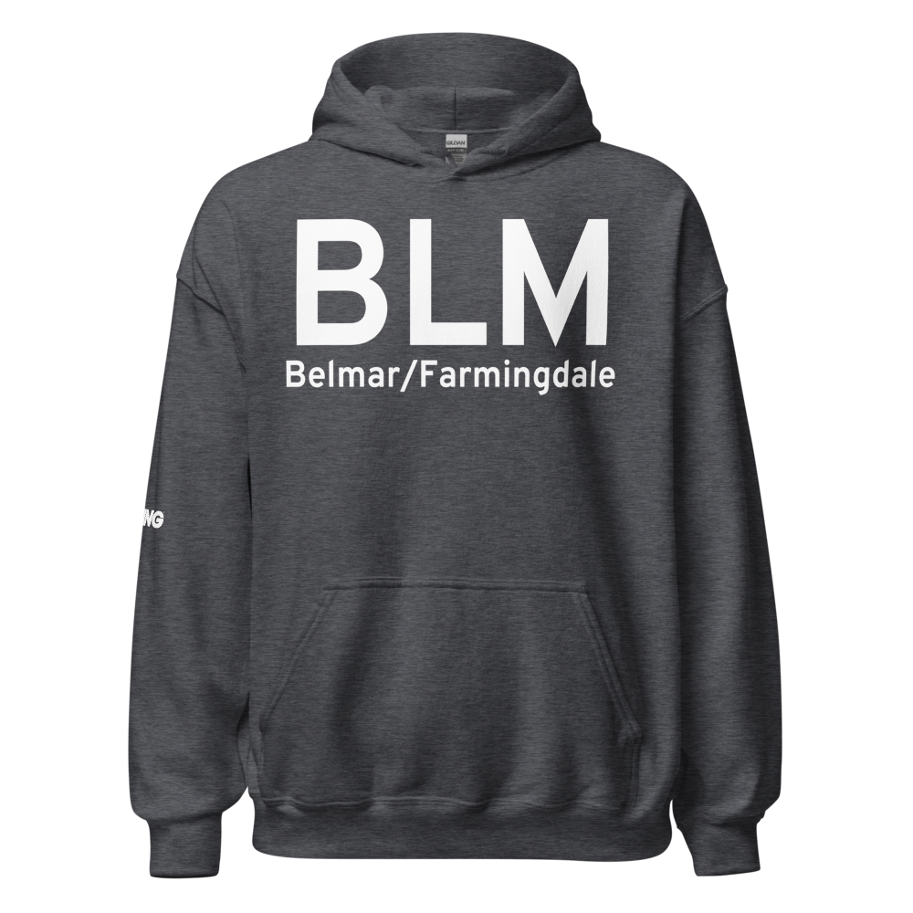 Belmar/Farmingdale (KBLM) Airport Hoodie Sweatshirt 