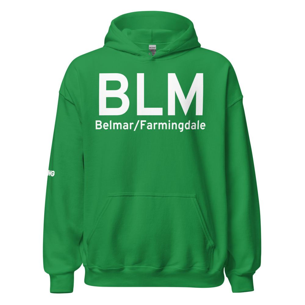 Belmar/Farmingdale (KBLM) Airport Hoodie Sweatshirt 