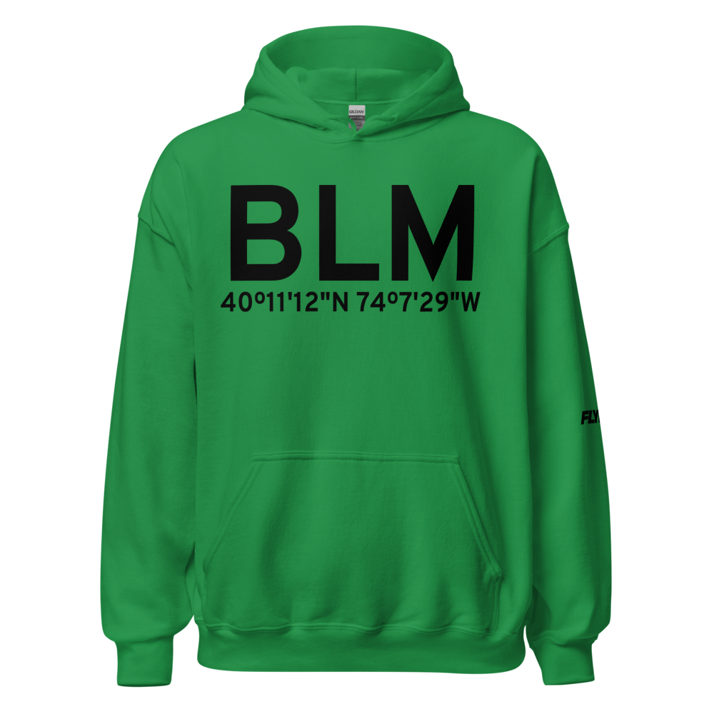 Belmar/Farmingdale (KBLM) Airport Hoodie Sweatshirt 