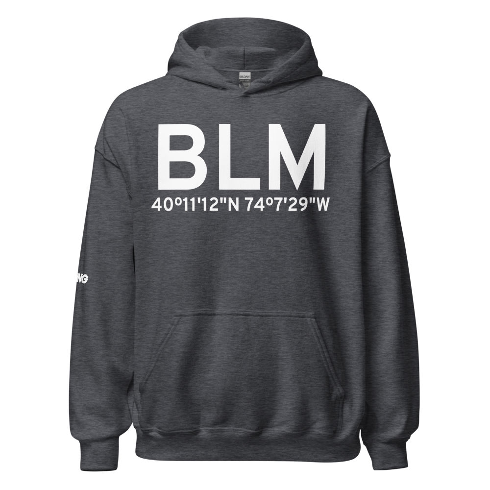 Belmar/Farmingdale (KBLM) Airport Hoodie Sweatshirt 