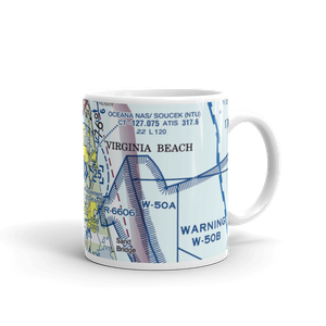 Oceana Naval Air Station (NTU) VFR Sectional  Mug