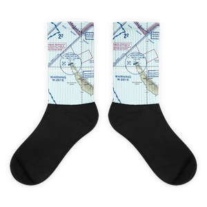 San Clemente Island Naval Auxiliary Landing Field (NUC) VFR Sectional Socks