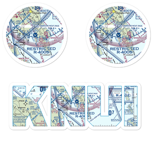 Webster Nolf Airport (NUI) VFR Sectional Sticker Pack