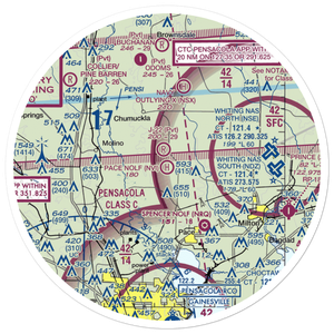 Pace Nolf Heliport (NVI) VFR Sectional Sticker (30 mile)