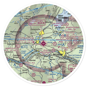 Fulton County Airport (NY0) VFR Sectional Sticker (30 mile)