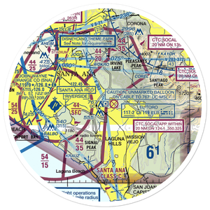 El Toro Marine Corps Air Station (NZJ) VFR Sectional Sticker (30 mile)