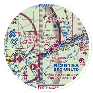 Harold Nolf Heliport (NZX) VFR Sectional Sticker (20 mile)