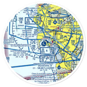 North Island Naval Air Station-Halsey Field (NZY) VFR Sectional Sticker (30 mile)