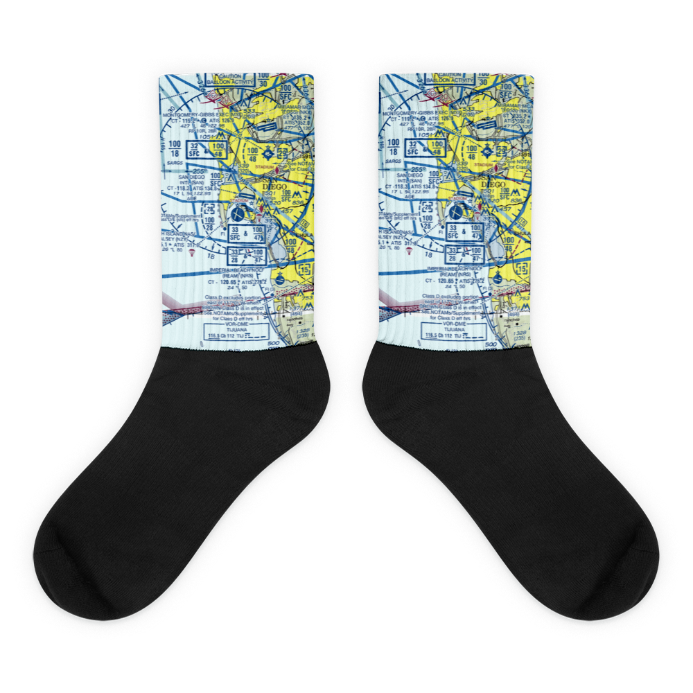North Island Naval Air Station-Halsey Field (NZY) VFR Sectional Socks 