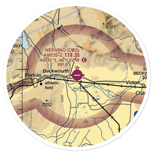 Nervino Airport (O02) VFR Sectional Sticker (20 mile)