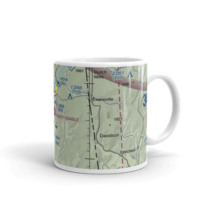 Painting Planes Airport (1PP) VFR Sectional  Mug