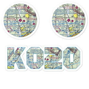 Kingdon Airpark (O20) VFR Sectional Sticker Pack