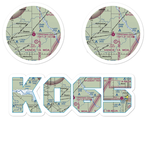 Christman Airfield (O65) VFR Sectional Sticker Pack