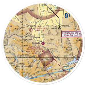Sierraville Dearwater Airport (O79) VFR Sectional Sticker (30 mile)