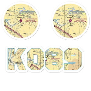 Fall River Mills Airport (O89) VFR Sectional Sticker Pack