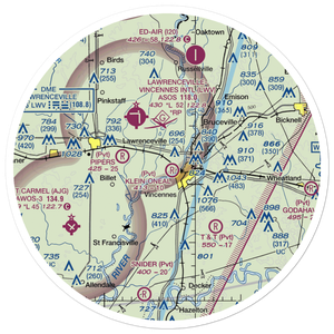 O'Neal Airport (OEA) VFR Sectional Sticker (30 mile)