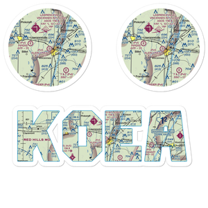 O'Neal Airport (OEA) VFR Sectional Sticker Pack