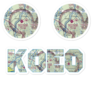 L O Simenstad Municipal Airport (OEO) VFR Sectional Sticker Pack