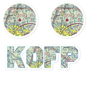 Hanover County Municipal Airport (OFP) VFR Sectional Sticker Pack
