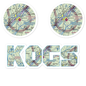 Ogdensburg International Airport (OGS) VFR Sectional Sticker Pack