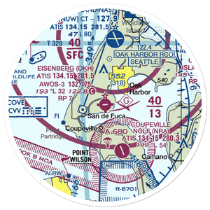 AJ Eisenberg Airport (OKH) VFR Sectional Sticker (20 mile)