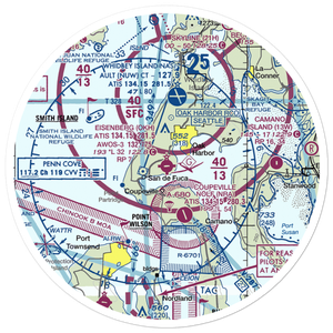 AJ Eisenberg Airport (OKH) VFR Sectional Sticker (30 mile)