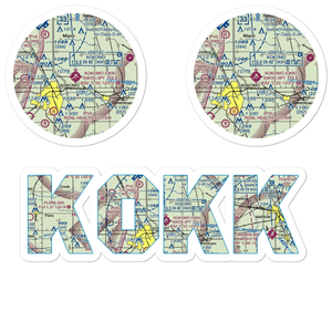 Kokomo Municipal Airport (OKK) VFR Sectional Sticker Pack