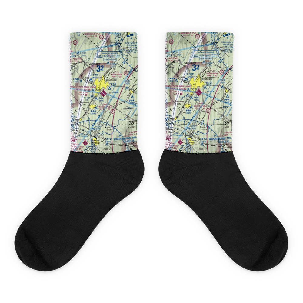 Winchester Regional Airport (OKV) VFR Sectional Socks 